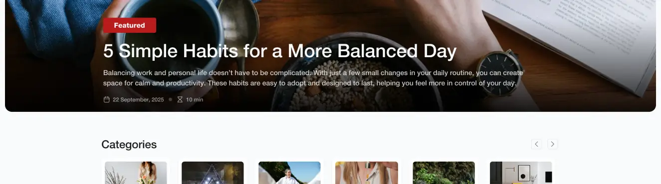 Blog & Personal Blog Website Template | Modern Responsive Template for Bloggers & Content Creators