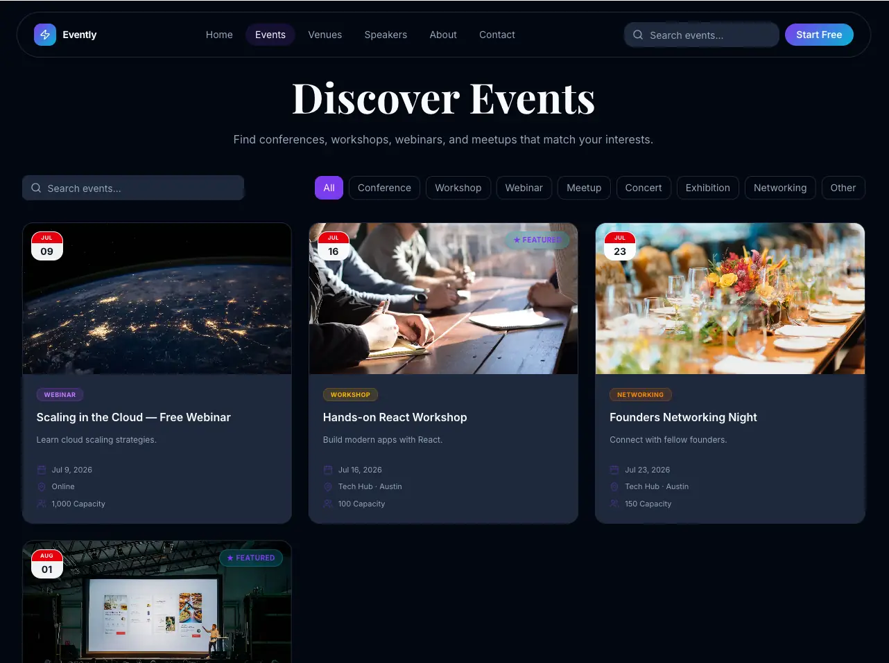 Upcoming Events
